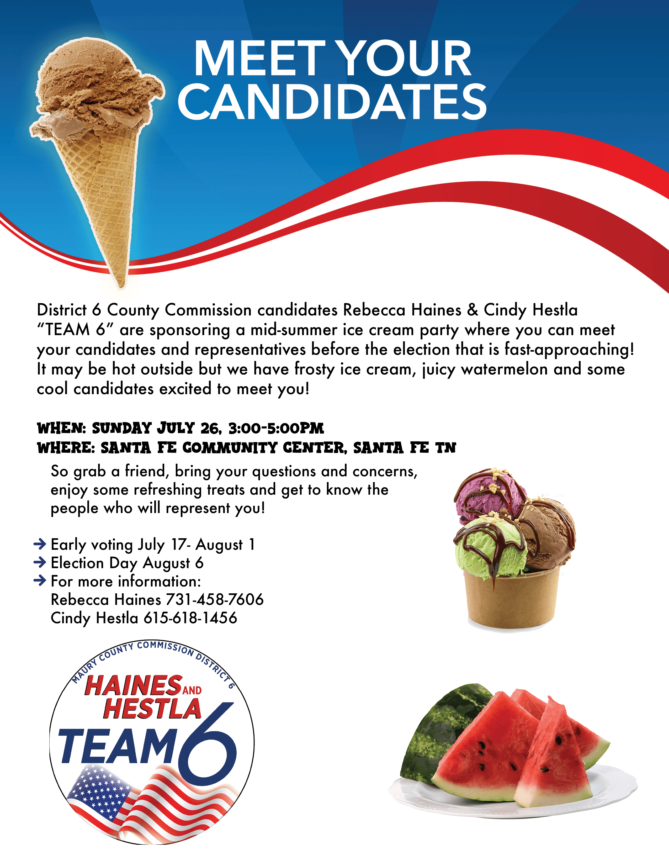 Ice Cream Social with Rebecca Haines and Cindy Hestla